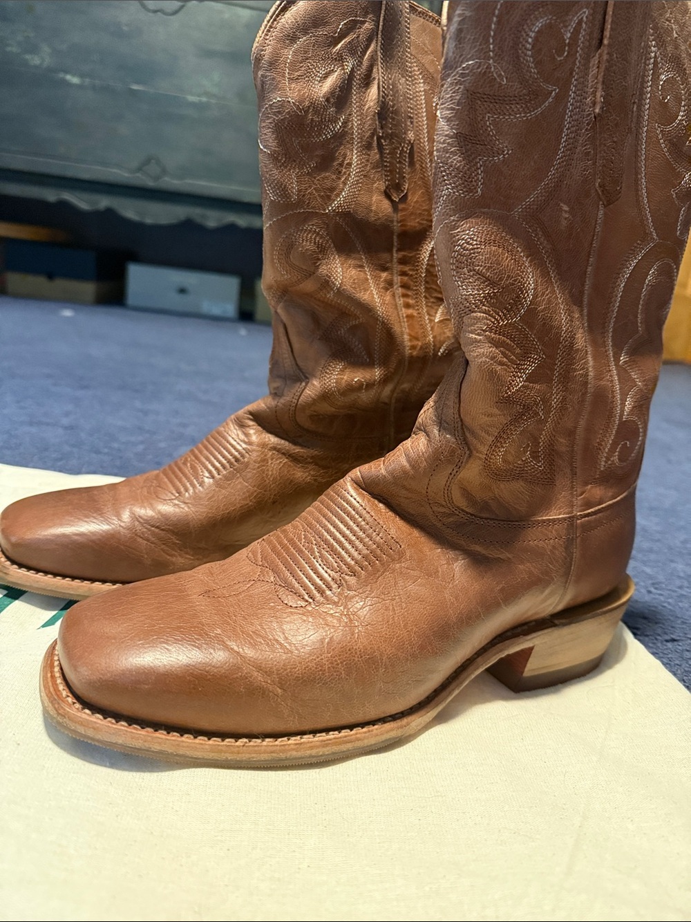 Tecovas Maggie Square Toe Western Boots - Picture 2 of 4